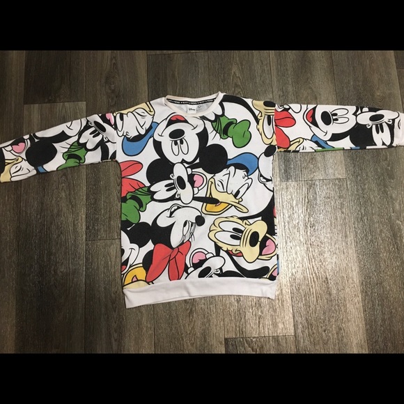 Vtg Disney Mickey Friends Sweatshirt Sz 
